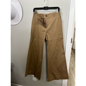 Millenovecento Settantotto 1978 Women's Tan High Rise Wide Leg Pants Size Medium